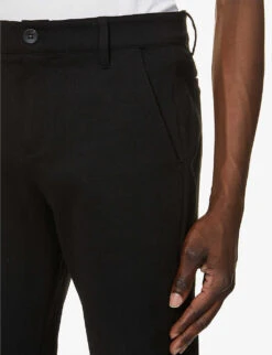 Paige Stafford Slim-fit Tapered-leg Stretch-woven Trousers -Metro Style Shop 1042 3002369 M8073741086 BLACK ALT04