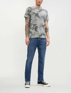7 For All Mankind Slimmy Luxe Performance Plus Slim-fit Jeans 9 7 For All Mankind Slimmy Luxe Performance Plus Slim-fit Jeans -Metro Style Shop 1043 3005683 JSMSA230BD MIDBLUE ALT01