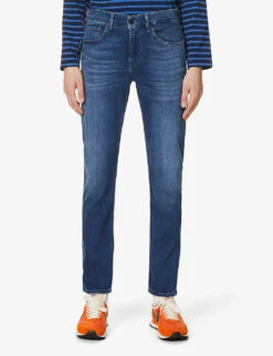 7 For All Mankind Slimmy Tapered Luxe Performance Plus Slim Jeans -Metro Style Shop 1043 84008180 JSMXA230BD MIDBLUE ALT02