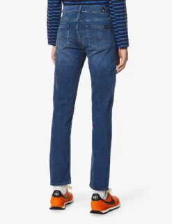 7 For All Mankind Slimmy Tapered Luxe Performance Plus Slim Jeans -Metro Style Shop 1043 84008180 JSMXA230BD MIDBLUE ALT03