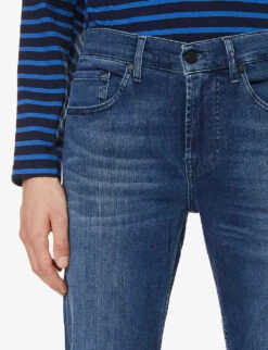 7 For All Mankind Slimmy Tapered Luxe Performance Plus Slim Jeans -Metro Style Shop 1043 84008180 JSMXA230BD MIDBLUE ALT05