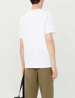 Zebra-embroidered Cotton-jersey T-shirt 12 Zebra-embroidered Cotton-jersey T-shirt -Metro Style Shop 115 86057480 M2R011RAZEBRA WHITE ALT02