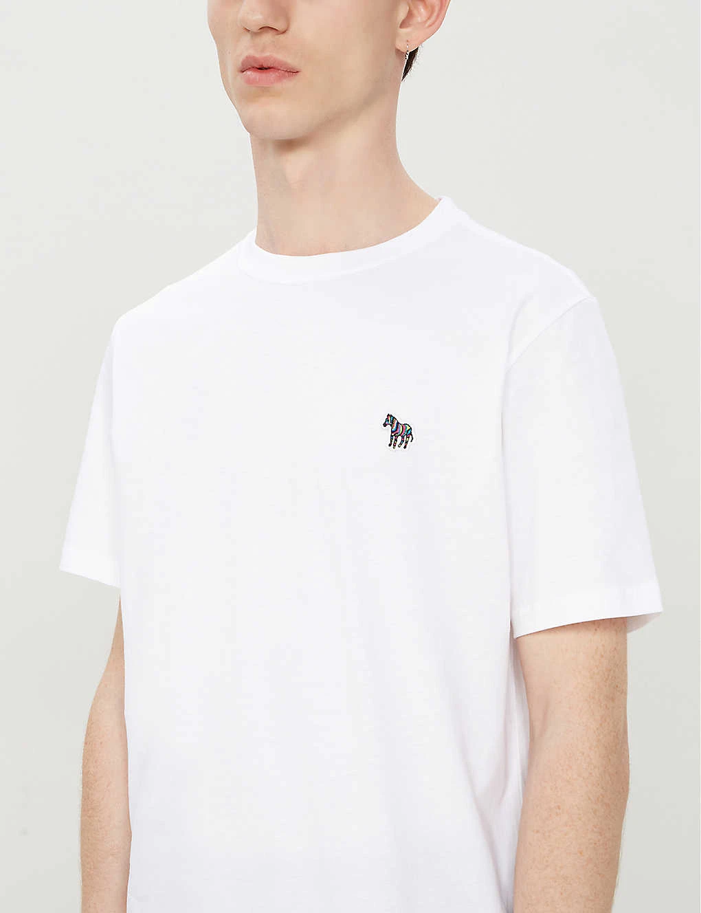 Zebra-embroidered Cotton-jersey T-shirt 7 Zebra-embroidered Cotton-jersey T-shirt - Image 5