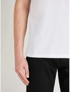 Zebra-embroidered Cotton-jersey T-shirt 15 Zebra-embroidered Cotton-jersey T-shirt -Metro Style Shop 115 86057480 M2R011RAZEBRA WHITE ALT05