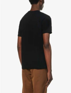 Comme Des Garçons Play Logo-embroidered Cotton-jersey T-shirt 13 Comme Des Garçons Play Logo-embroidered Cotton-jersey T-shirt -Metro Style Shop 343 2000022 P1T2161 BLACK ALT03