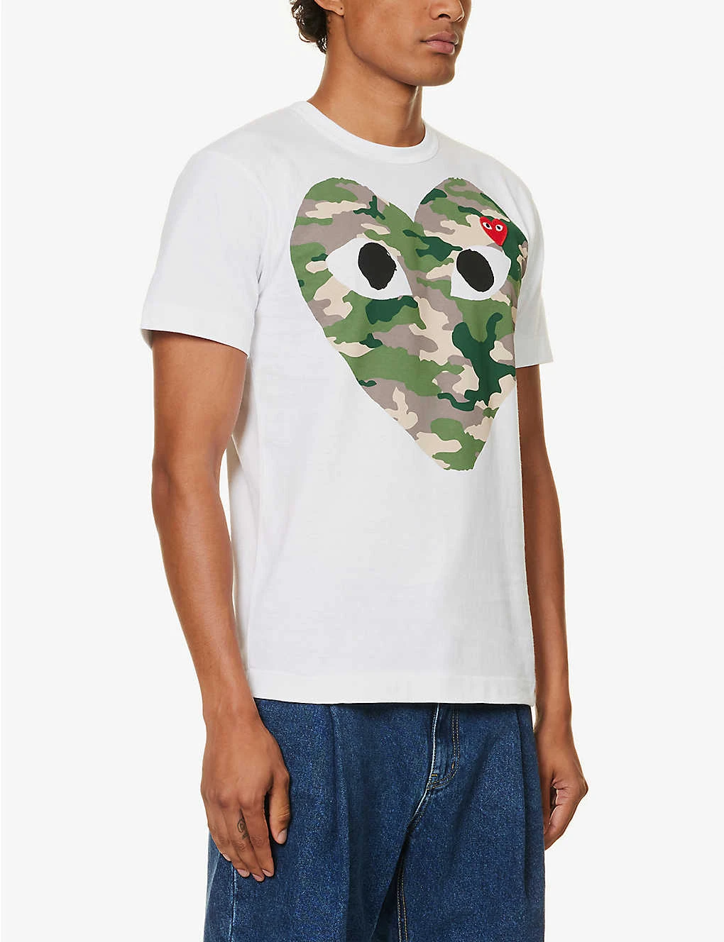Comme Des Garçons Play Big Heart Camouflage Cotton-jersey T-shirt 6 Comme Des Garçons Play Big Heart Camouflage Cotton-jersey T-shirt - Image 4