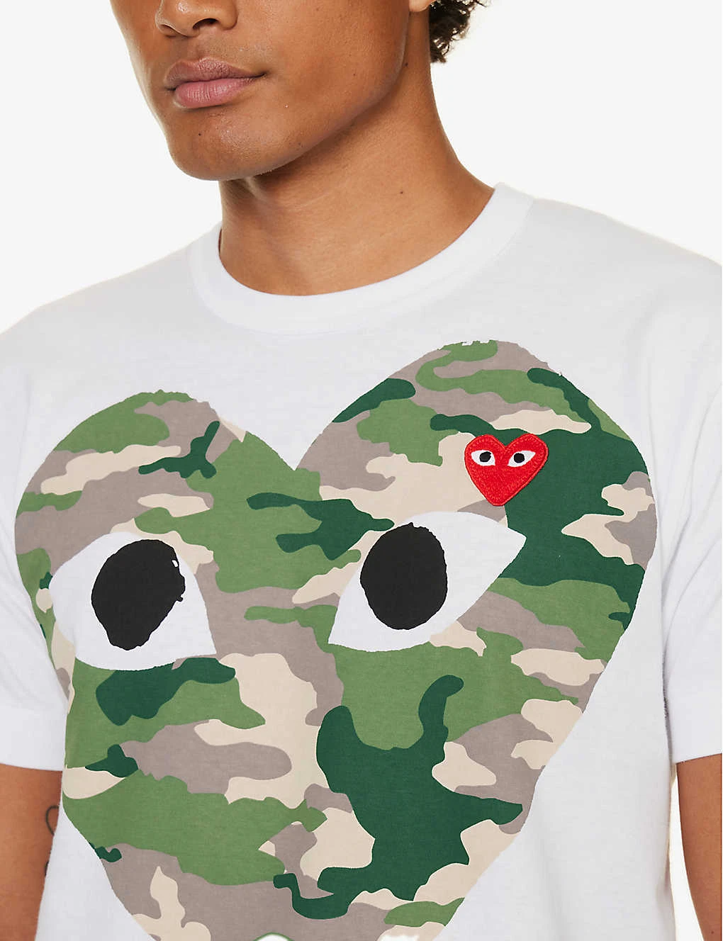 Comme Des Garçons Play Big Heart Camouflage Cotton-jersey T-shirt 8 Comme Des Garçons Play Big Heart Camouflage Cotton-jersey T-shirt - Image 6