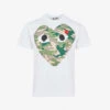 Comme Des Garçons Play Big Heart Camouflage Cotton-jersey T-shirt -Metro Style Shop 343 2000022 P1T242 WHITE ALT10