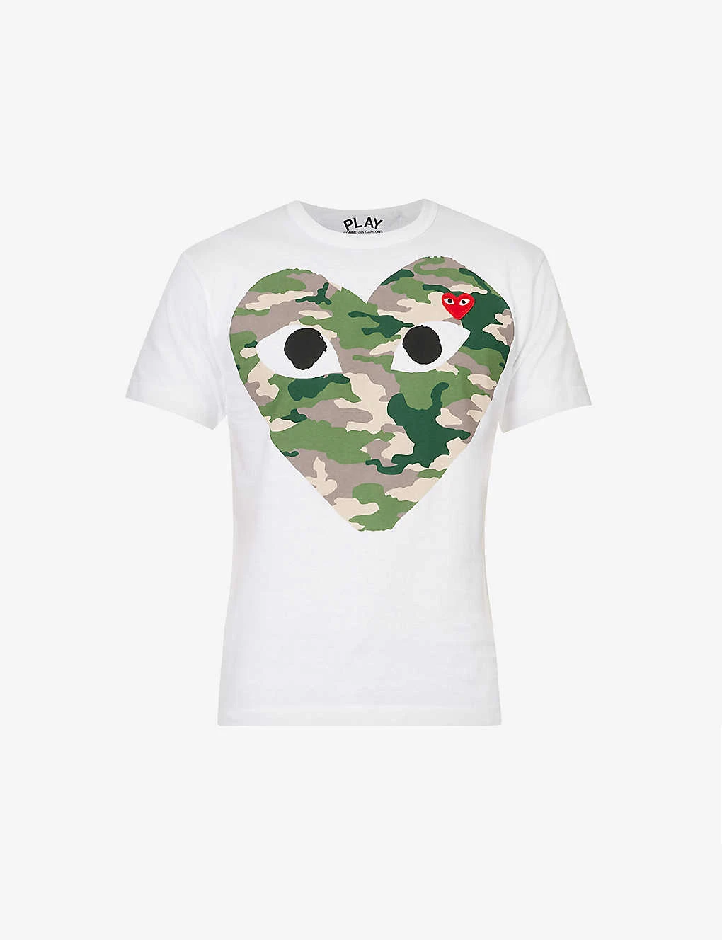 Comme Des Garçons Play Big Heart Camouflage Cotton-jersey T-shirt 4 Comme Des Garçons Play Big Heart Camouflage Cotton-jersey T-shirt - Image 2