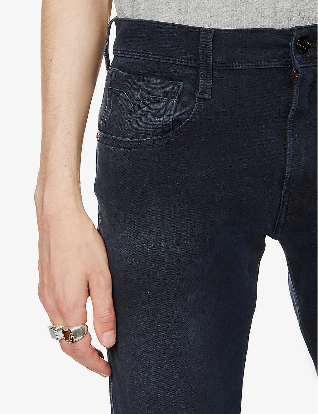 Replay Anbass Hyperflex Plus Stretch-denim Jeans 7 Replay Anbass Hyperflex Plus Stretch-denim Jeans - Image 5