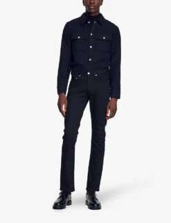 Sandro Straight Slim-fit Jeans -Metro Style Shop 74 10081 SHPJE00142 BLACK ALT01