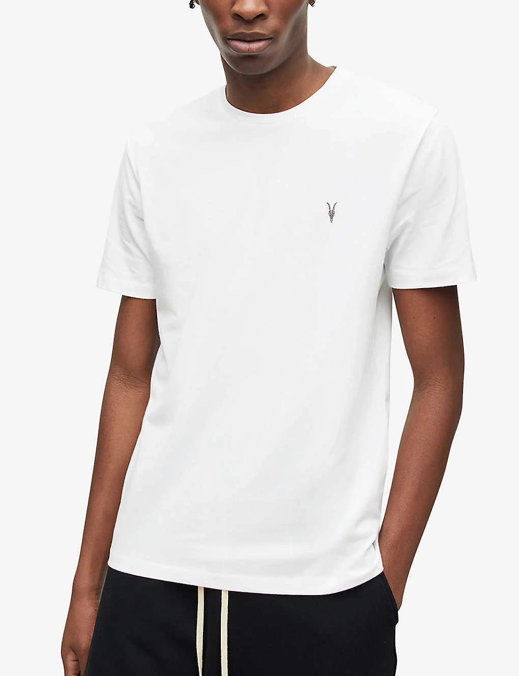 AllSaints Brace Crewneck Cotton-jersey T-shirt 6 AllSaints Brace Crewneck Cotton-jersey T-shirt - Image 4