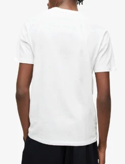 AllSaints Brace Crewneck Cotton-jersey T-shirt 12 AllSaints Brace Crewneck Cotton-jersey T-shirt -Metro Style Shop 948 10136 MD131G OPTICWHITE ALT03
