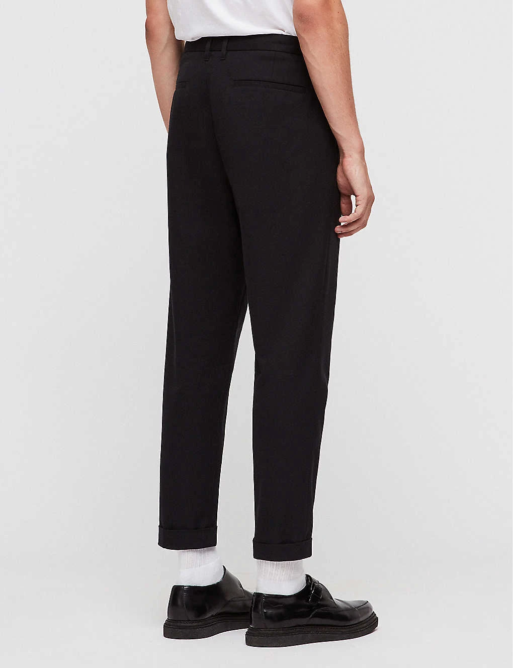 AllSaints Tallis Regular-fit Tapered Cotton And Wool-blend Trousers 6 AllSaints Tallis Regular-fit Tapered Cotton And Wool-blend Trousers - Image 4