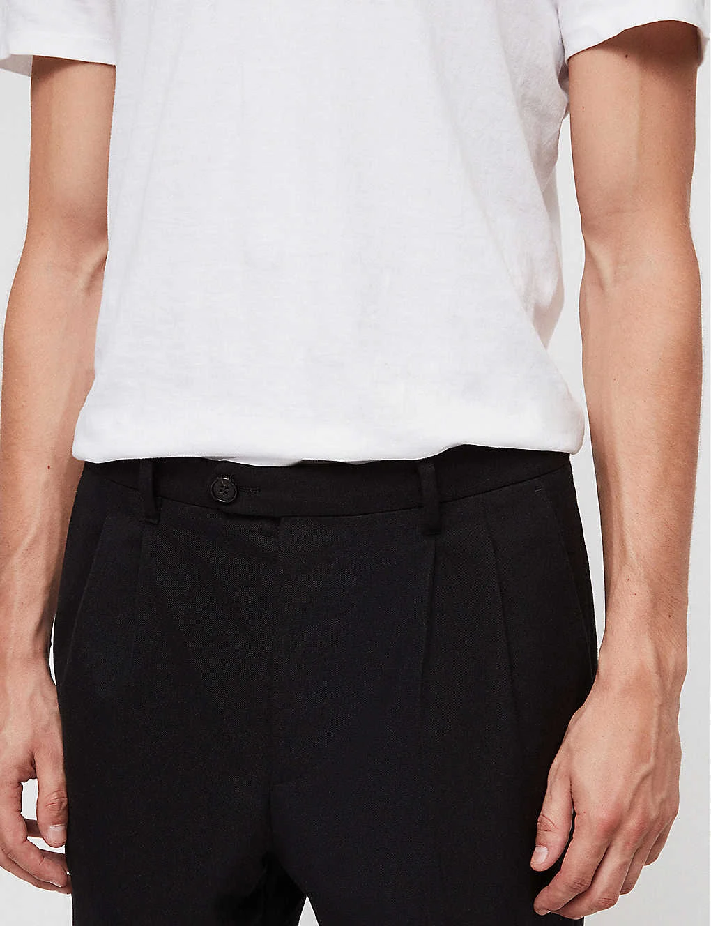 AllSaints Tallis Regular-fit Tapered Cotton And Wool-blend Trousers 7 AllSaints Tallis Regular-fit Tapered Cotton And Wool-blend Trousers - Image 5