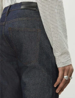 THE KOOPLES Slim-fit Tapered Stretch-denim Jeans -Metro Style Shop 963 10097 HJEA18101JBLU05 BLU05 ALT05