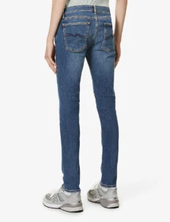Nudie Jeans Skinny Lin Tapered Jeans 12 Nudie Jeans Skinny Lin Tapered Jeans -Metro Style Shop R00039443 DARKBLUENAVY ALT03