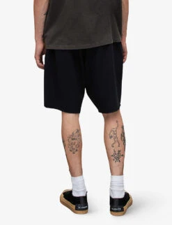 AllSaints Helix Cotton-blend Jersey Shorts 10 AllSaints Helix Cotton-blend Jersey Shorts -Metro Style Shop R00075661 JETBLACK ALT03