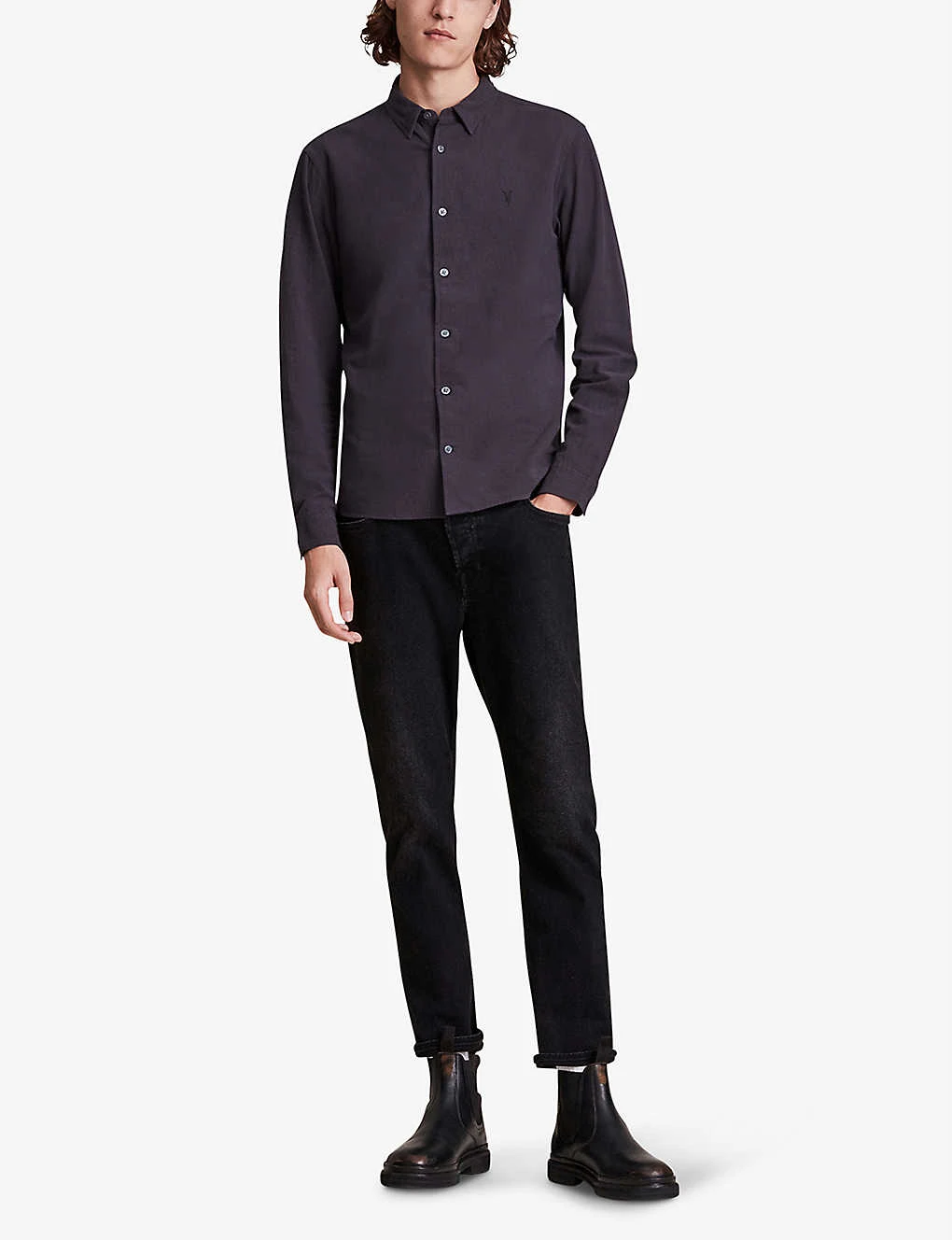 AllSaints Lovell Slim-fit Cotton Shirt 4 AllSaints Lovell Slim-fit Cotton Shirt - Image 2