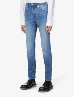 Boss Mid-rise Tapered Stretch-denim Jeans -Metro Style Shop R03688677 BRIGHTBLUE ALT02