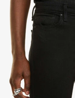 True Religion Tony Skinny-leg Mid-rise Stretch-denim Jeans -Metro Style Shop R03719657 BODYRINSEBLACK ALT04