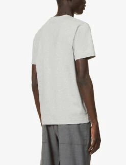 Sunspel Classic Cotton-jersey T-shirt -Metro Style Shop R03763096 GREYMELANGE ALT03