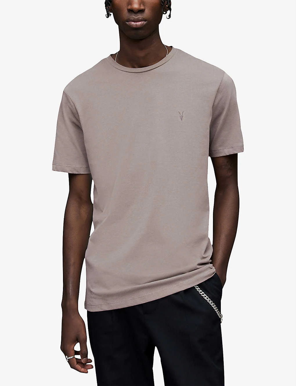 AllSaints Tonic Crewneck Cotton-jersey T-shirt 5 AllSaints Tonic Crewneck Cotton-jersey T-shirt - Image 3