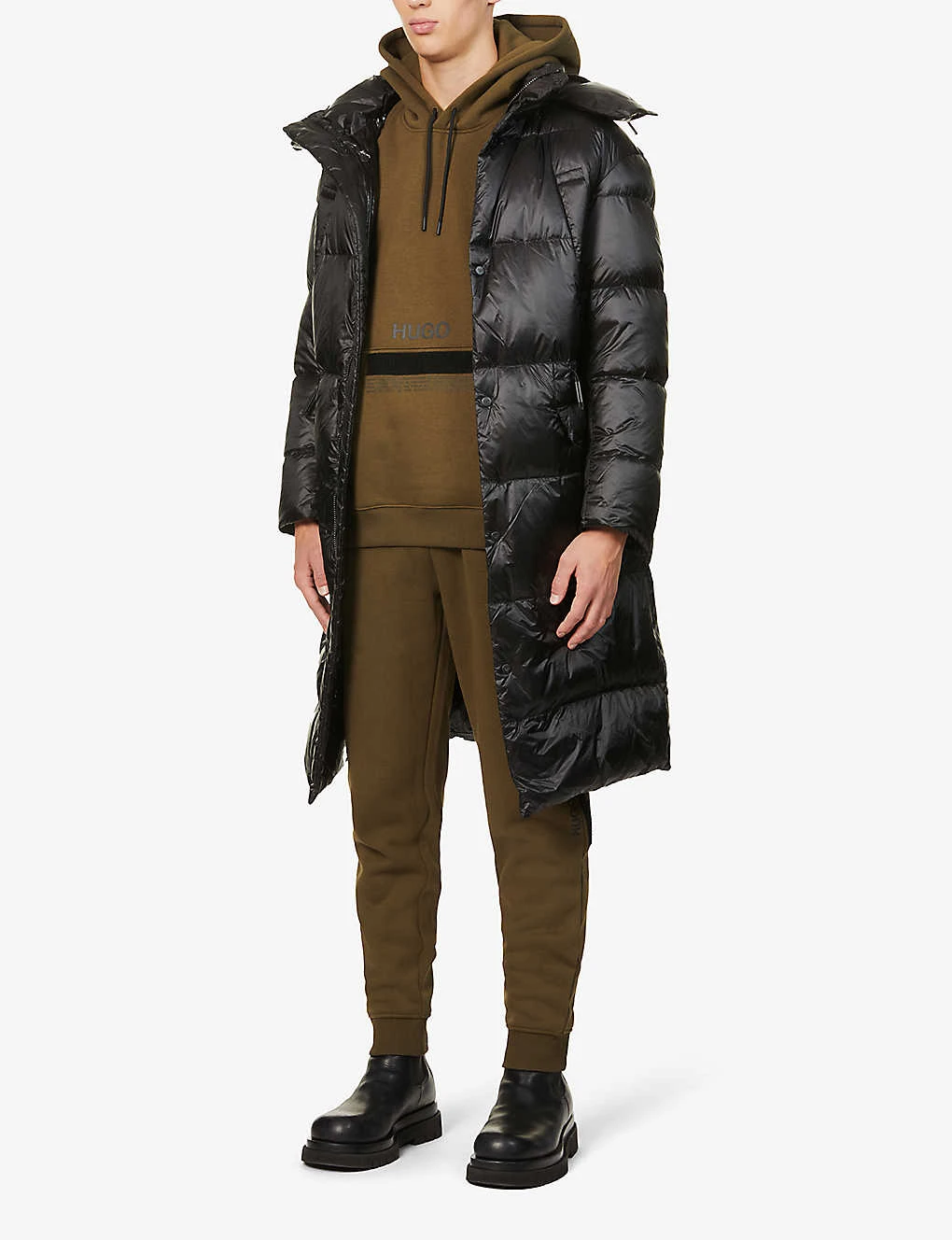 Hugo Logo-print Organic-cotton And Recycled Polyester-blend Sweatshirt 4 Hugo Logo-print Organic-cotton And Recycled Polyester-blend Sweatshirt - Image 2