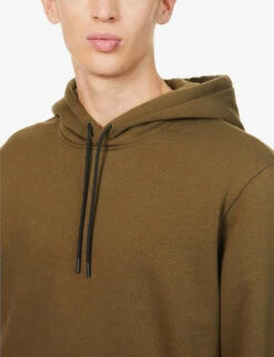 Hugo Logo-print Organic-cotton And Recycled Polyester-blend Sweatshirt 11 Hugo Logo-print Organic-cotton And Recycled Polyester-blend Sweatshirt -Metro Style Shop R03788617 DARKGREEN ALT04