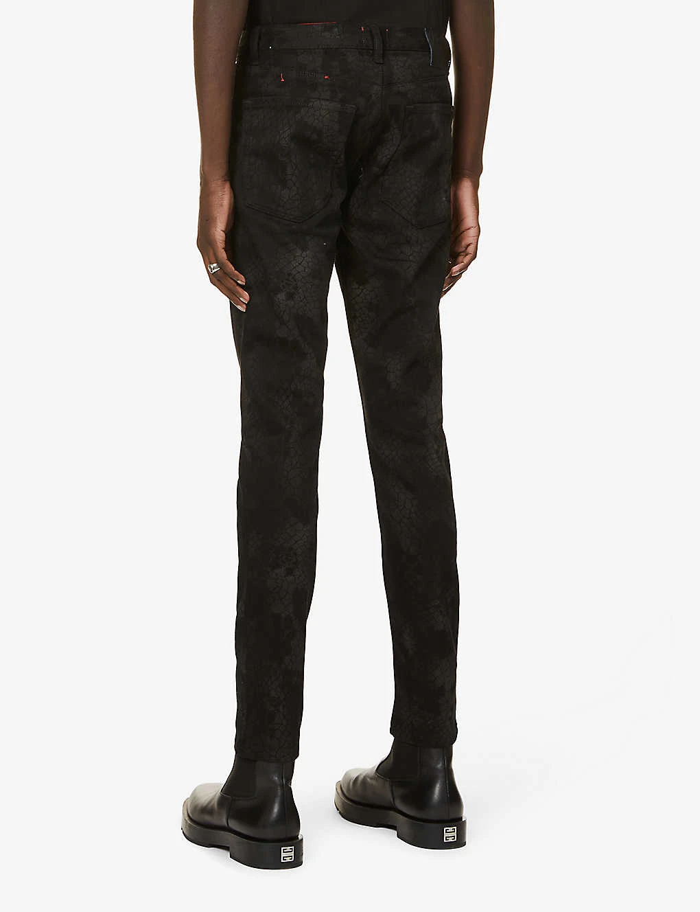 Hugo Snakeskin-print Stretch-denim Jeans 6 Hugo Snakeskin-print Stretch-denim Jeans - Image 4