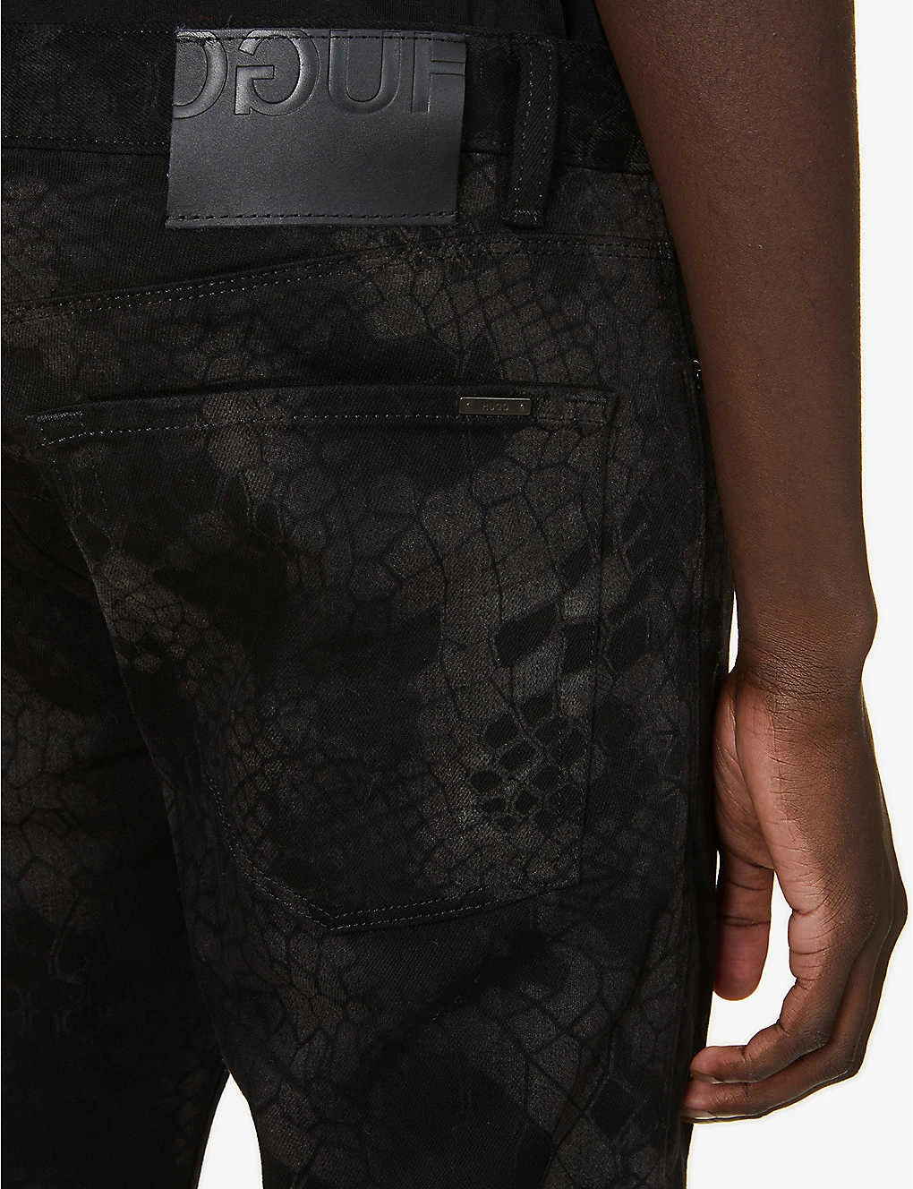 Hugo Snakeskin-print Stretch-denim Jeans 7 Hugo Snakeskin-print Stretch-denim Jeans - Image 5