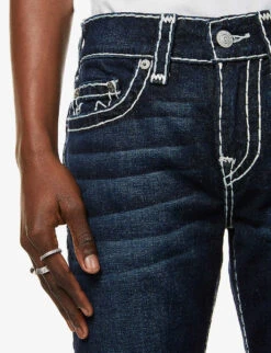 True Religion Rocco Skinny-leg Stretch-denim Jeans -Metro Style Shop R03791057 MURKYTIDE ALT04