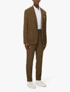 ORLEBAR BROWN Giles Regular-fit Linen Shirt -Metro Style Shop R03824005 WHITE ALT01