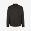 AllSaints Hermosa Logo-embroidered Relaxed-fit Cotton Shirt -Metro Style Shop R03852451 BLACK M
