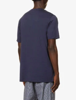 HANRO Night & Day Crewneck Cotton Pyjama Top -Metro Style Shop R03868108 BLACKIRIS ALT03