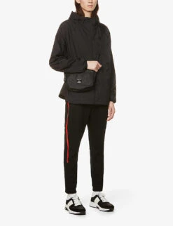 Boss Logo-print Stretch Cotton-blend Jogging Bottoms -Metro Style Shop R03868576 BLACK ALT01