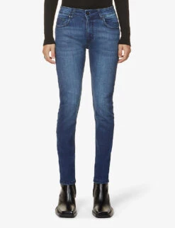 Flawless Slim-fit Tapered Stretch-denim Jeans -Metro Style Shop R03879334 INDIGO ALT02