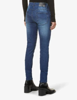 Flawless Slim-fit Tapered Stretch-denim Jeans -Metro Style Shop R03879334 INDIGO ALT03