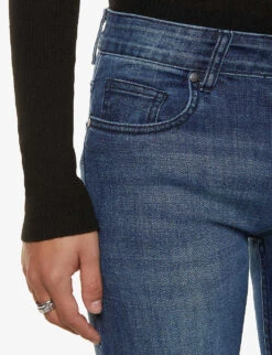 Flawless Slim-fit Tapered Stretch-denim Jeans -Metro Style Shop R03879334 INDIGO ALT05