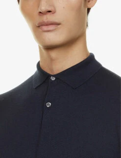 JOHN SMEDLEY Payton Short-sleeved Polo Shirt -Metro Style Shop R03913205 MIDNIGHT ALT04