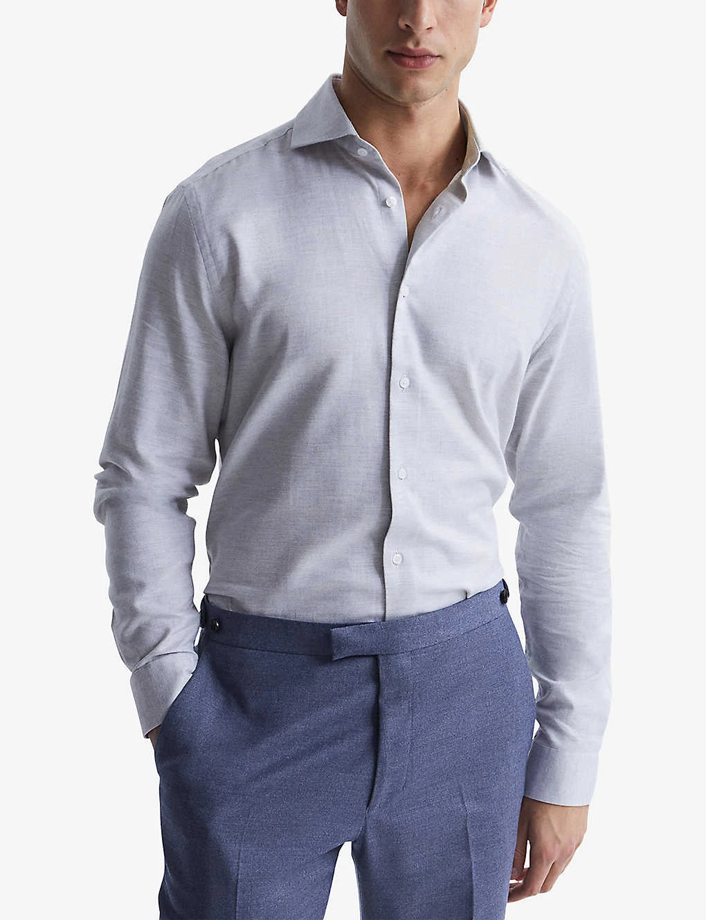 Reiss Belief Cotton-twill Flannel Shirt 5 Reiss Belief Cotton-twill Flannel Shirt - Image 3