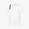 Alexander McQueen Logo-tape Harness Cotton Polo Shirt