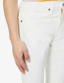 FRAME L'homme Slim-fit Tapered Stretch-denim Jeans -Metro Style Shop R03934442 WHISPERWHITE ALT04