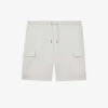 Reiss Oliver Interlock Cargo-style Stretch-jersey Shorts -Metro Style Shop R03939110 WHITE M