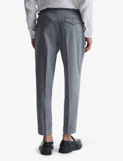 Reiss Map Tapered Mid-rise Stretch-woven Trousers -Metro Style Shop R03945840 INDIGO ALT03