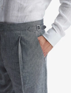 Reiss Map Tapered Mid-rise Stretch-woven Trousers -Metro Style Shop R03945840 INDIGO ALT04