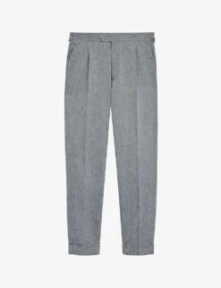 Reiss Map Tapered Mid-rise Stretch-woven Trousers