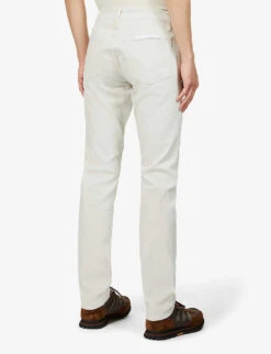 FRAME L’homme Slim-fit Slim-leg Stretch-woven Trousers -Metro Style Shop R03946242 MILKBEIGE ALT03