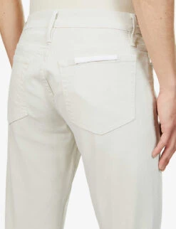 FRAME L’homme Slim-fit Slim-leg Stretch-woven Trousers -Metro Style Shop R03946242 MILKBEIGE ALT05