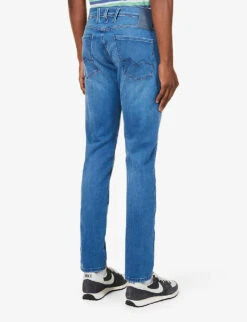 Replay Anbass Slim-leg Regular-fit Stretch-denim Jeans 11 Replay Anbass Slim-leg Regular-fit Stretch-denim Jeans -Metro Style Shop R03947284 MEDIUMBLUE ALT03